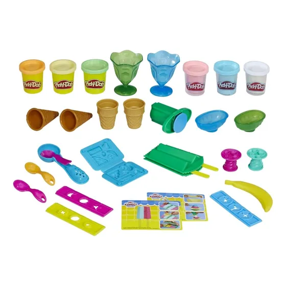 Play-doh Kitchen Creations Set De Fiesta De Helados 22 Pzs