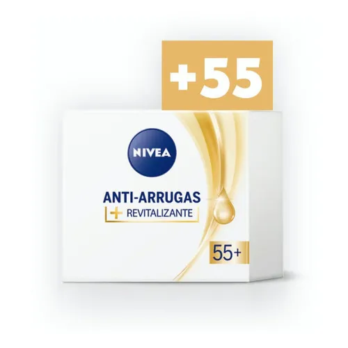 Crema Facial Nivea Antiarrugas Con Aceite De Argán 55+ X 50