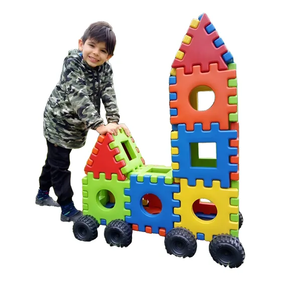 Bloque Encastre Didactico. Rompecabeza Super Gigante Móvil.