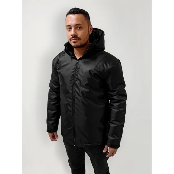 Jaqueta Corta Vento Masculino Liso Sem Capuz Com Bolso