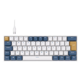Teclado Mecânico Português 60% Type-c Rk61 Klein Blue Teclado Mecânico Português 60% Type-c Rk61 Klein Blue