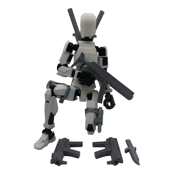 Muñeco Articulado Dummy Impreso En 3d 20 Cm + Accesorios