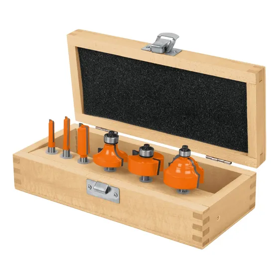 Juego Fresa Mecha Para Trompo Router 1/4 6 Pzs 11359 Truper