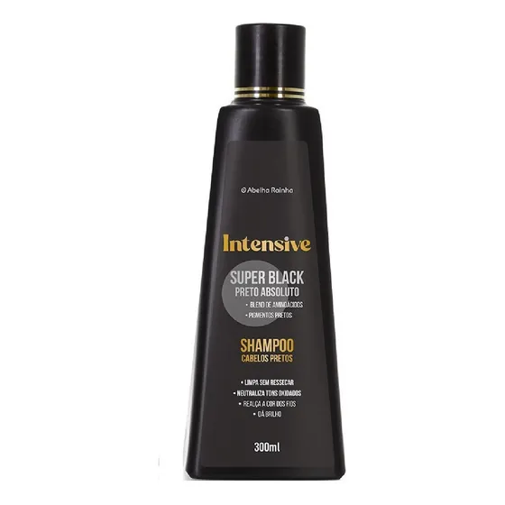 Shampoo Matizador Para Cabelos Pretos Intensive Abelha Rainha