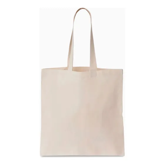 Tote Bag Lona Bolso Color Crema Playero Loneta Jean Crudo