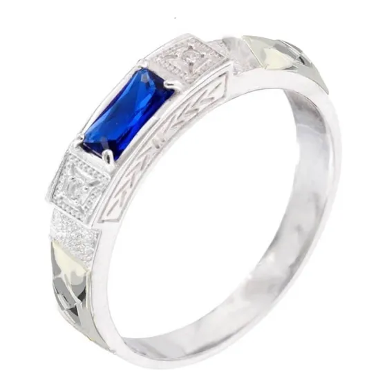 Anel Formatura Masculino Prata 950 Legítima Baguete Mod Joe