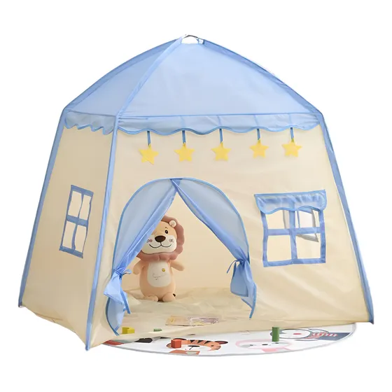 Carpa Castillo Casita Juegos Para Niño Niña Armable Azul