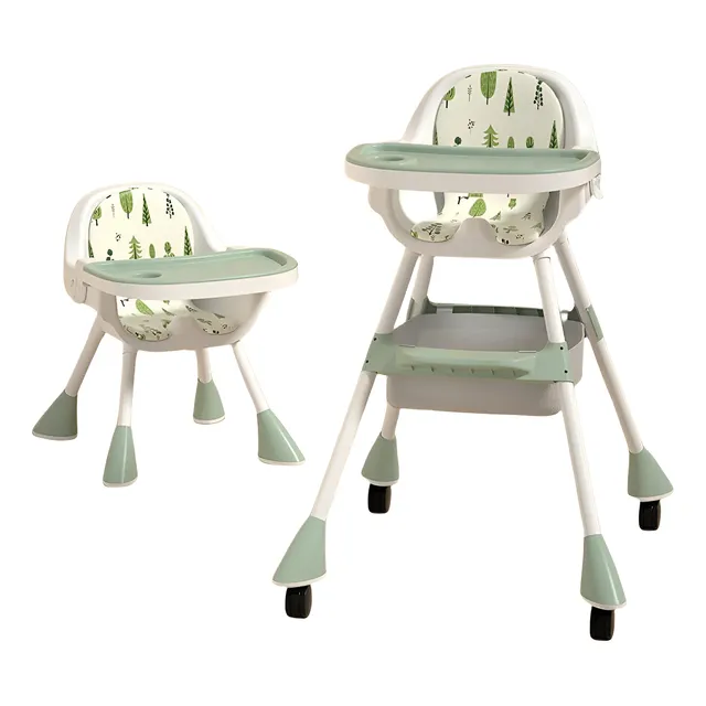 Ajustable Silla Periquera Bebé Alta Para Comer Con Bandeja