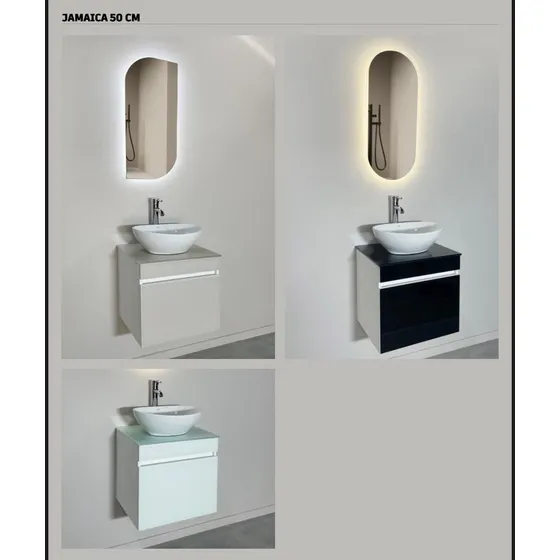 Espejo Y Mueble De Baño 50cm Eco Jamaica Moderno