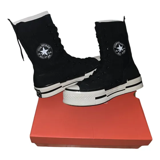 Botas Converse Largas Negras Chuck A10361c Originales