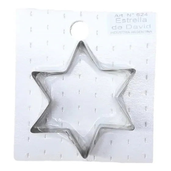 Cortante Reposteria Galletitas Navidad Estrella De David 6cm