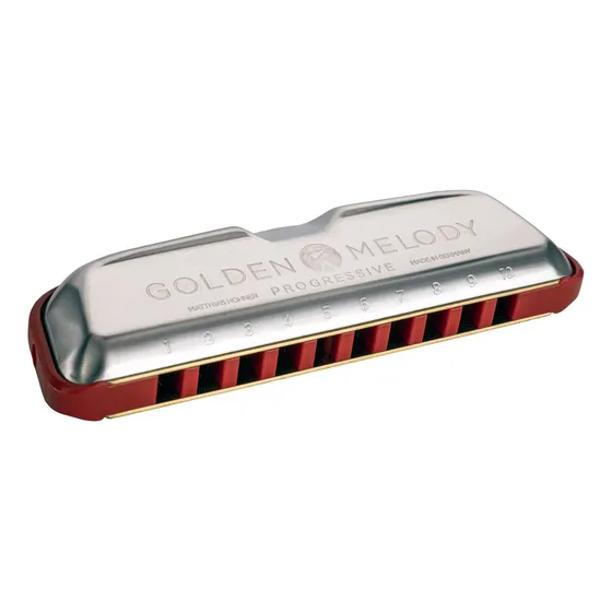 Gaita De Boca Hohner Harmônica Golden Melody C (dó) +