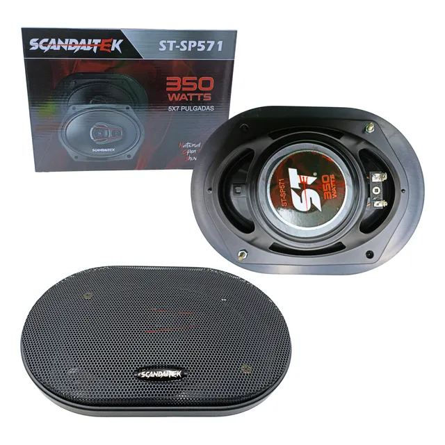 Par Bocinas Scandaltek 350w Max 35w Rms Coaxiales 4 Ohms