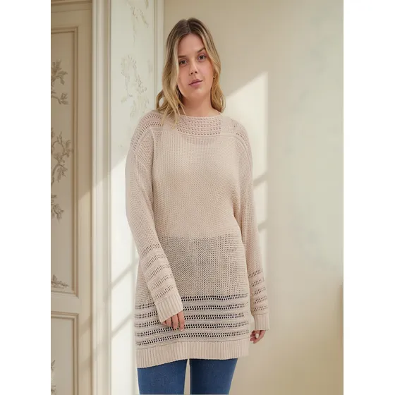 Saco Mujer Patprimo C/r Beige Viscosa 14330219-80106