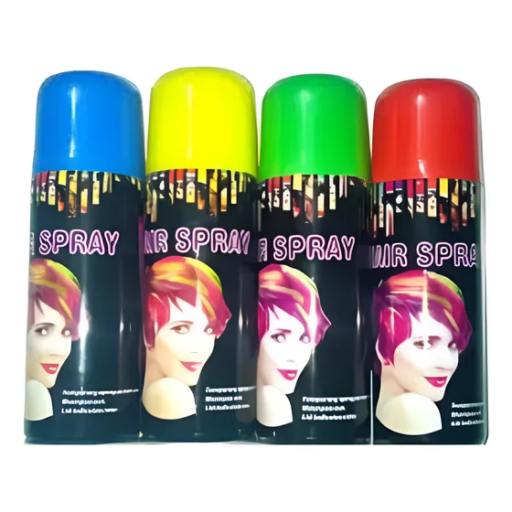 Pintura Para Cabello En Aerosol Spray Colores Lavable