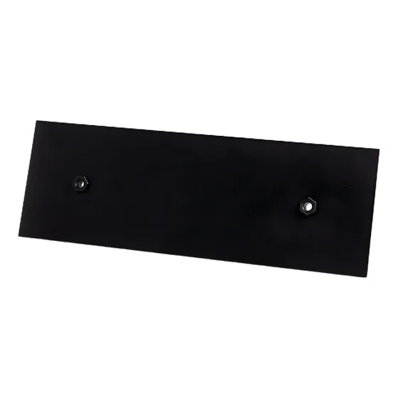 Base Floron Tapa Hueco 32cm 2 Luces Rectangular Estructura Negro