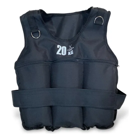 Chaleco Con Peso Crossfit 20 Kg Regulable Entrenamiento Gim