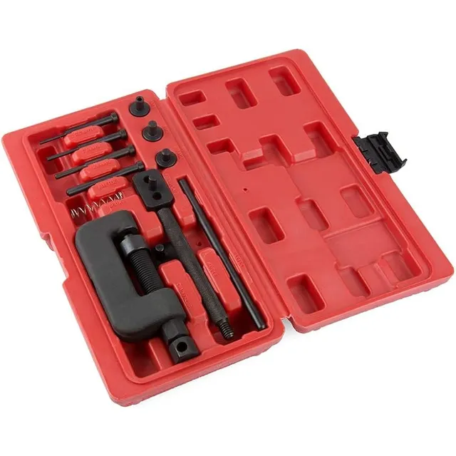 Corta Cadena Moto Y Remacha - Kit 13 Piezas - Eurotech  