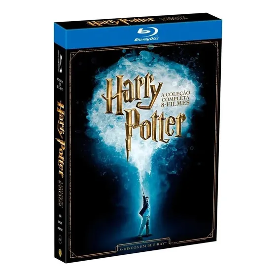Harry Potter Coleção Completa 8 Discos em Box Blu-ray