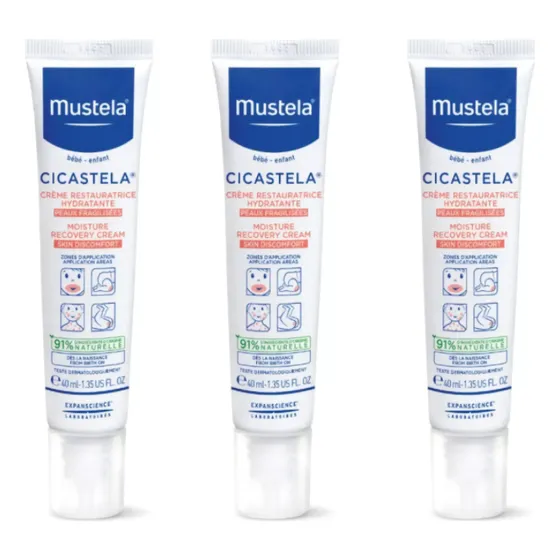 Kit C/ 3 Mustela Cicastela Creme Reparador Hidratante 40ml