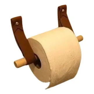 Porta Papel Higiénico , Cuero-madera