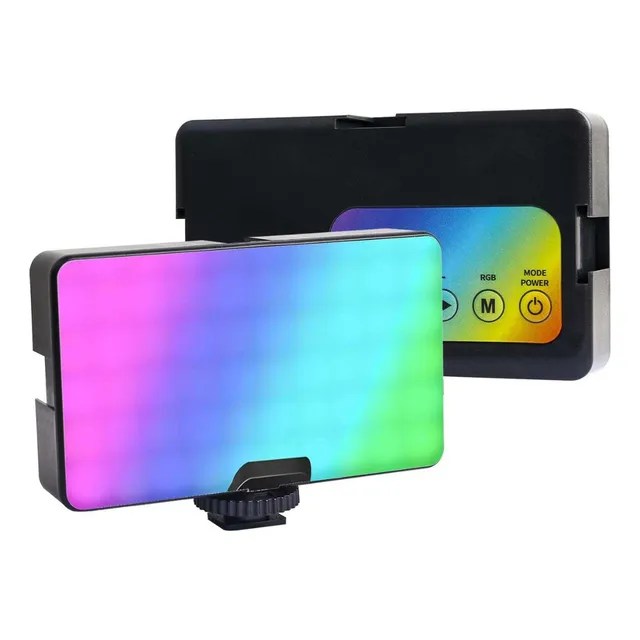 Luz Led Para Fotografia Recargable Rgb Color Camara Celular