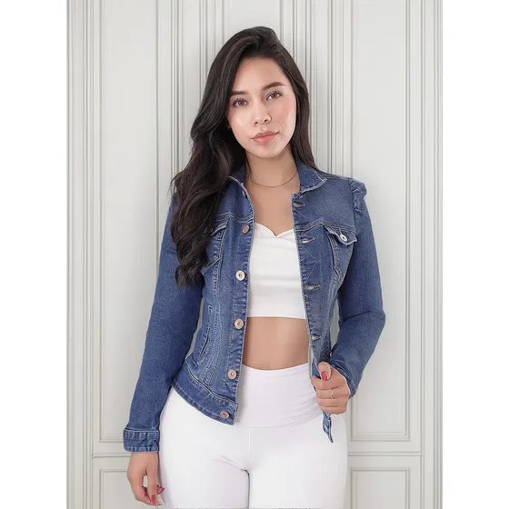 Chamarra Mujer Mezclilla Calidad Premium