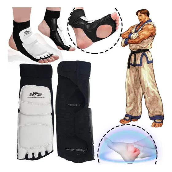 1 Par Almohadillas De Pie Empeine Tobillo Protección Karate