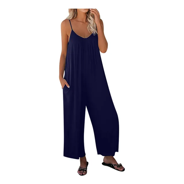 Mono Para Mujer Casual Manga Corta Pantalon Largo Pierna