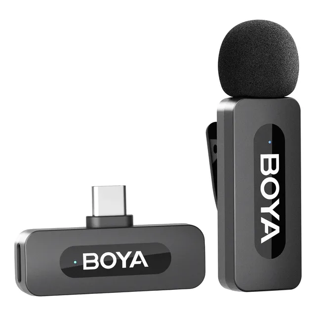 Boya V10 2.0 Micrófono De Solapa Inalámbricos Para Android