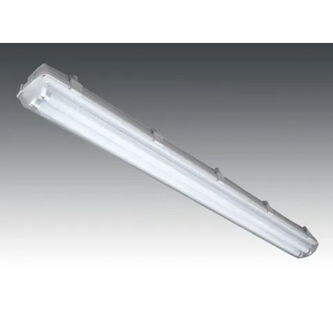 Lampara Antipolvo 2x54 Balastro Emergencia Y Bombillos T-5