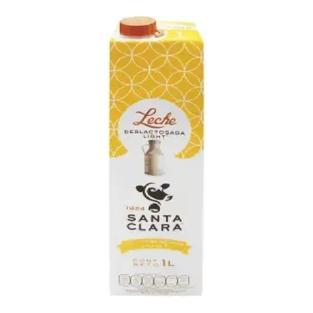 Leche Santa Clara Deslactosada Light 12 Pzas De 1 L