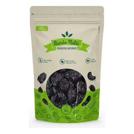 1kg Ameixa Seca Importada Sem Caroço Premium Mundo Nutri