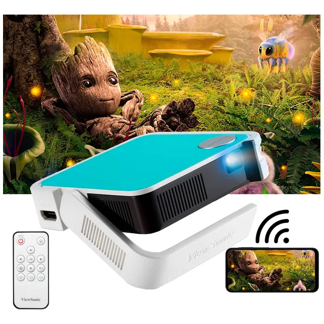 Proyector Portatil ViewSonic M1 Mini Led 120lm WVGA blanco 220V
