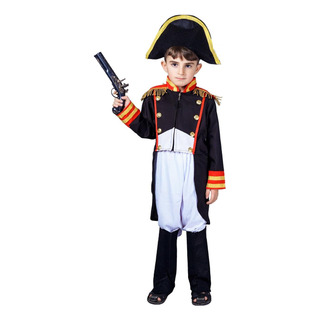 Disfraz De Napoleón Blanco Plano Para Niños (7-9 Años), Azul Disfraz De Napoleón Blanco Plano Para Niños (7-9 Años), Azul