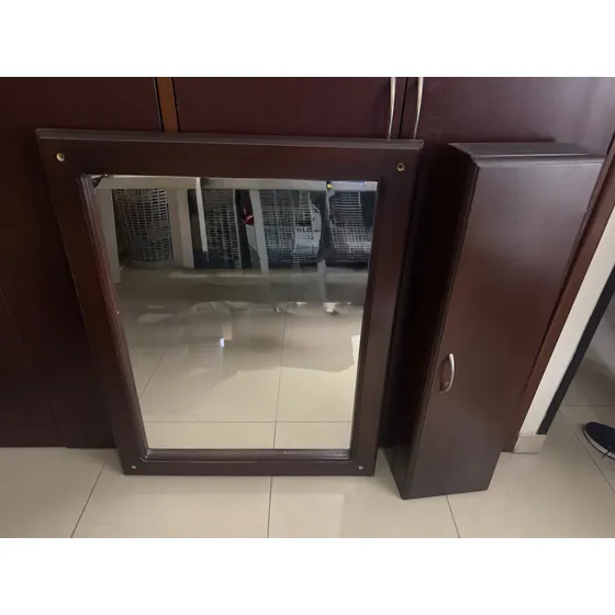 Espejos Y Estantes En Madera (2)