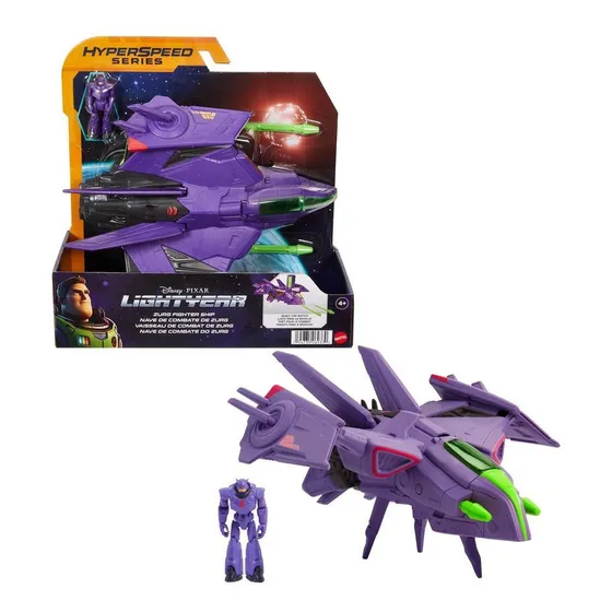 Disney Lightyear Nave De Combate De Zurg Hyperspeed Series 