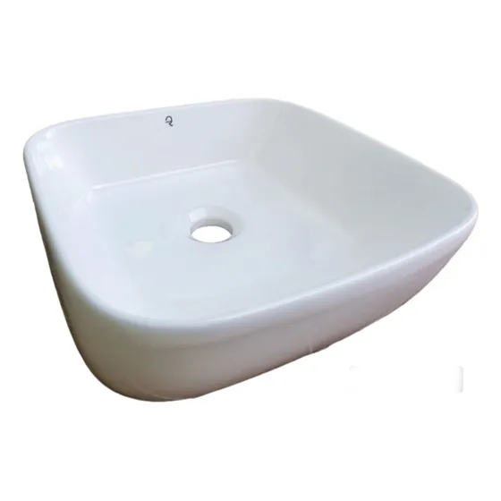 Lavamanos Sobre Tope Blanco Cuadrado - Cl-1282
