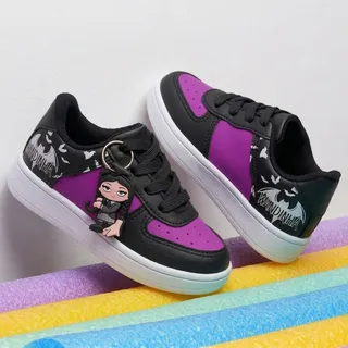 Looked Tênis Infantil Meninas Rosa Delicado Infantil Lançamento Top Preto Wandinh