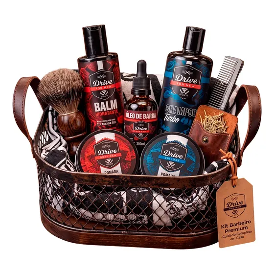 Kit Barbearia Completo Drive For Men Cuidado Profissional