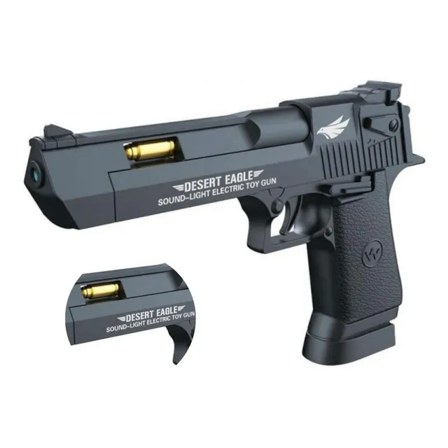 Arma De Brinquedo Pistola Som Luz E Laiser Longo Alcance