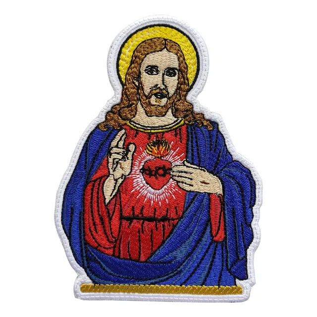 Parche Bordado Sagrado Corazon De Jesus  S. Corazon De Maria