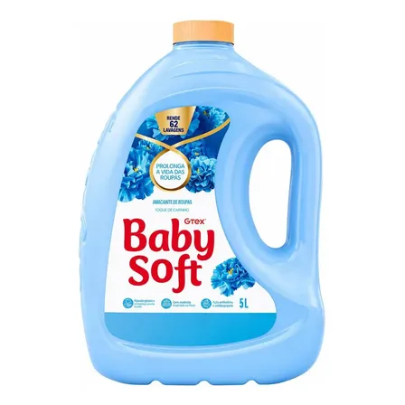 Amaciante Roupas Baby Soft Galão 5 L Toque De Carinho