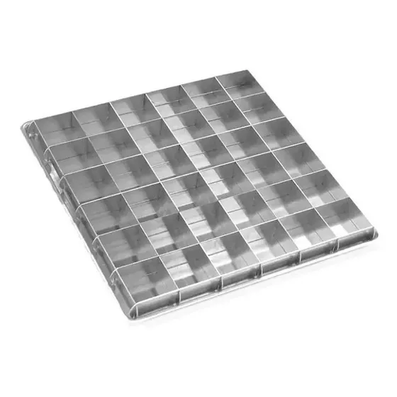 Molde Brownies Aluminio 36 Piezas 5 X 2.5cm C0516 Caparroz