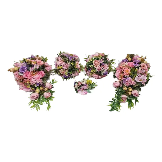 Kit Festa Arranjos Decoração Mesa Conjunto Flor Artificial