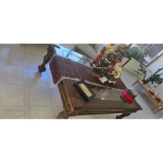 Mesa De Centro Antigua Madera Roble Clasico