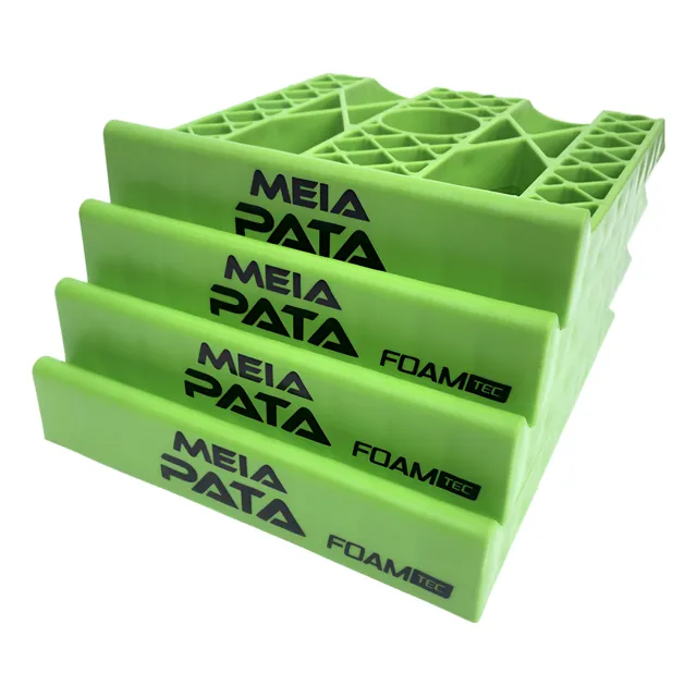 Meia Pata Kit 4 Rampa Foamtec Piso Modular Ou Epoxi Verde