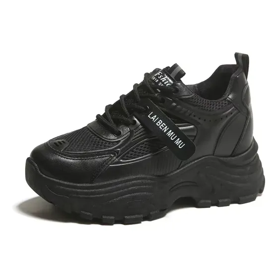 Tenis Casuales Ligeros Con Plataforma Para Mujer
