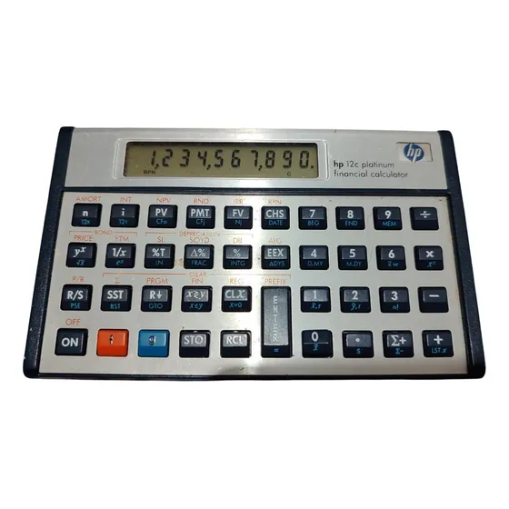 Calculadora Hp 12c Platinum Funcionando
