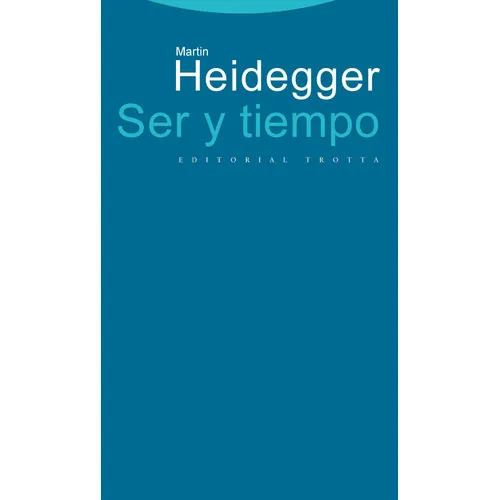 Ser Y Tiempo, De Heidegger, Martin. Editorial Trotta, S.a., Tapa Dura En Español